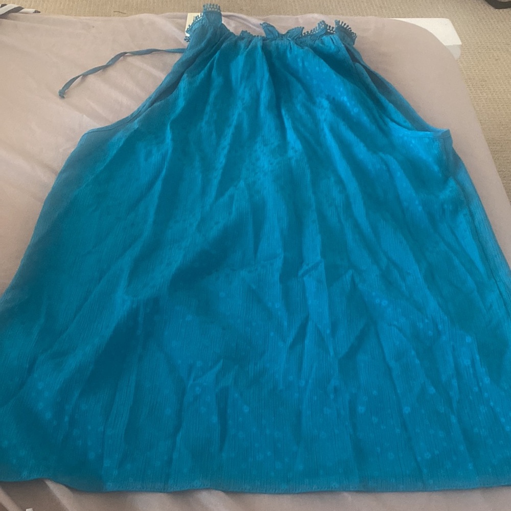 Max Studio Teal Halter XS - Picture 2 of 2